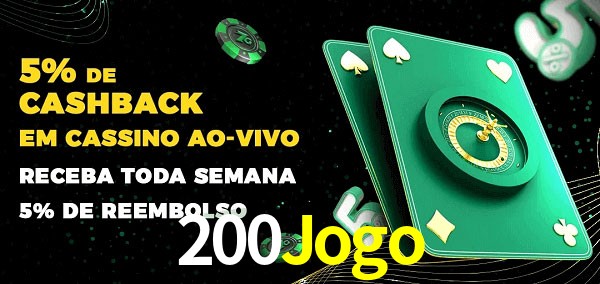 Promoções do cassino ao Vivo 200Jogo